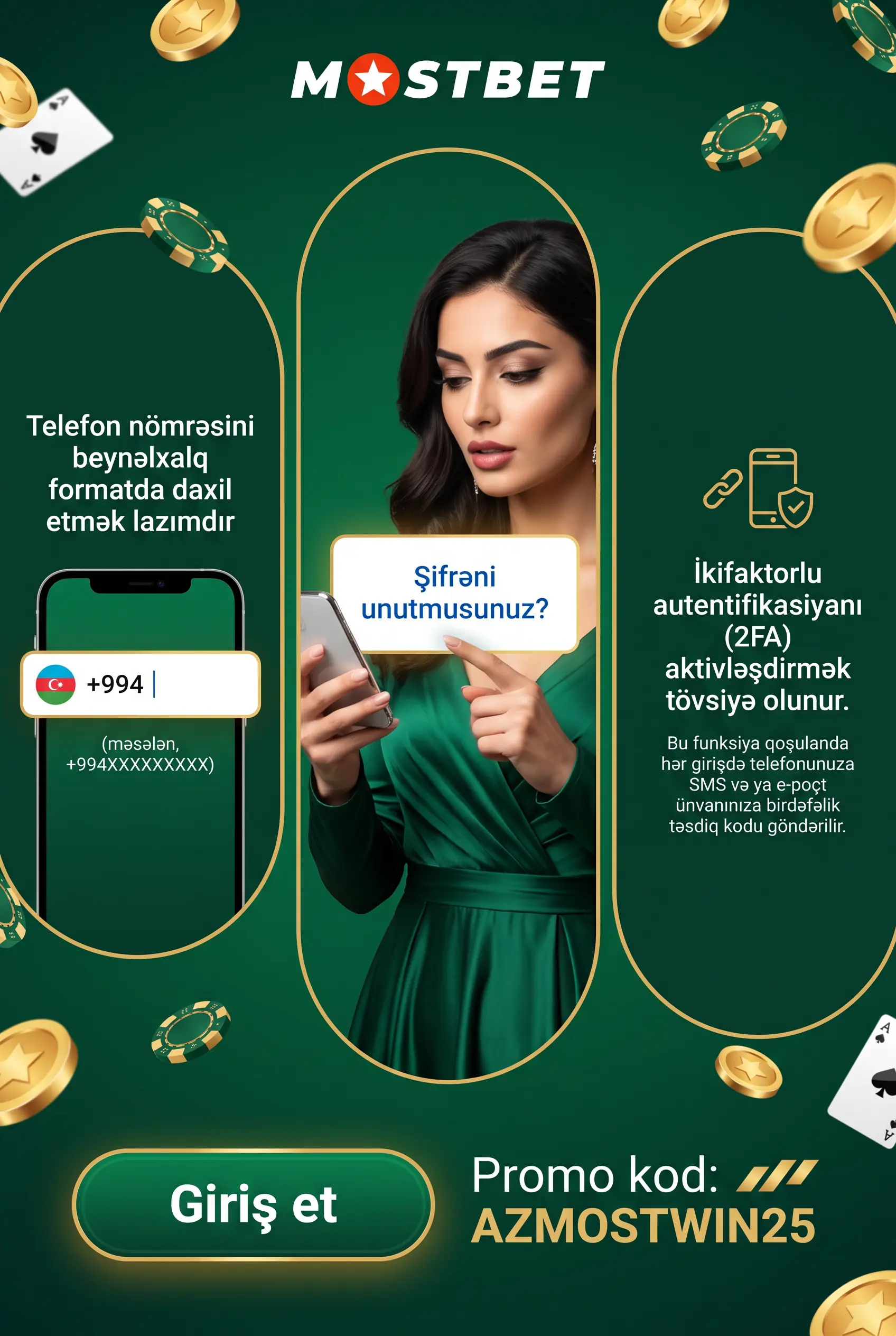 Mostbet hesaba giriş və təhlükəsizlik